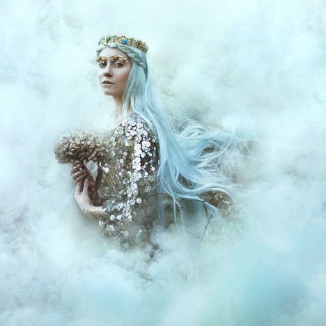 Ice Princess Bride with Pastel Blue Hair